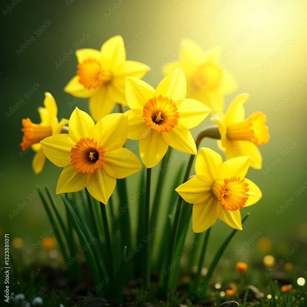 Fototapeta premium daffodils in the garden
