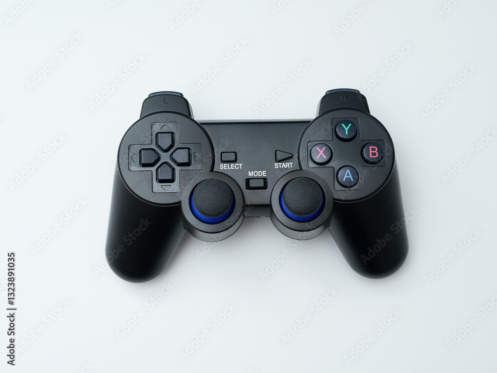 Gaming joystick on white background Gaming joystick on white background