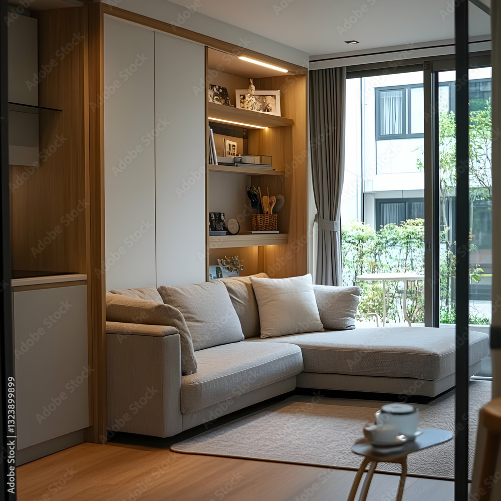 Fototapeta premium Modern Cozy Living Area