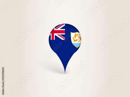 Pin Icon with Anguilla National Flag. Free Download Pin Icon with Anguilla National Flag. - GFXLoad