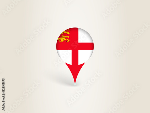 Pin Icon with Sark National Flag. Free Download Pin Icon with Sark National Flag. - GFXLoad