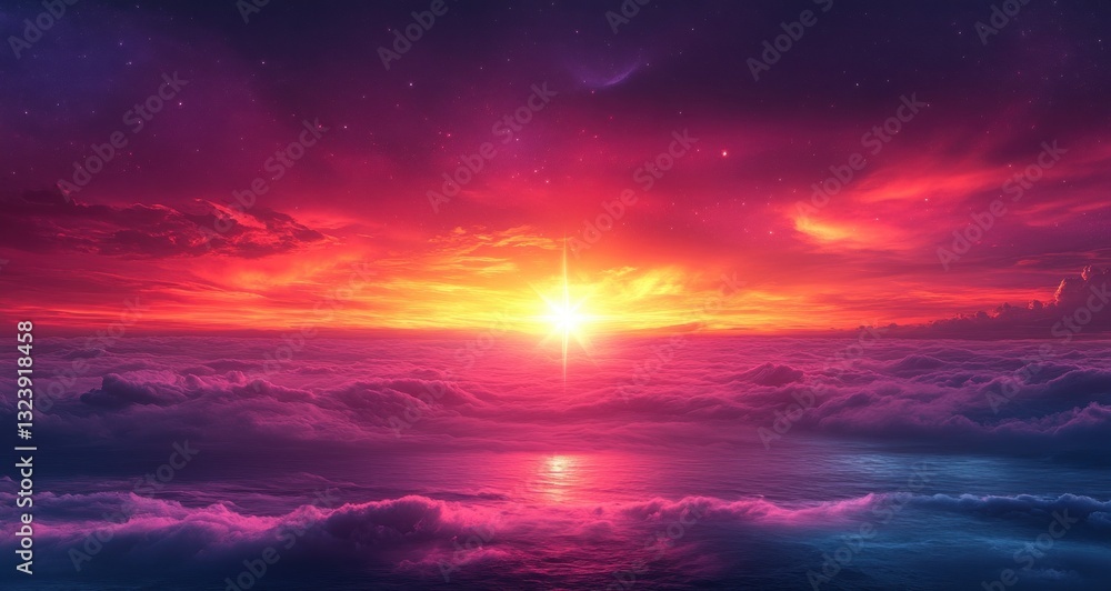 Fototapeta premium Sunset Celebration of African Heritage and Black Freedom on Juneteenth June 19