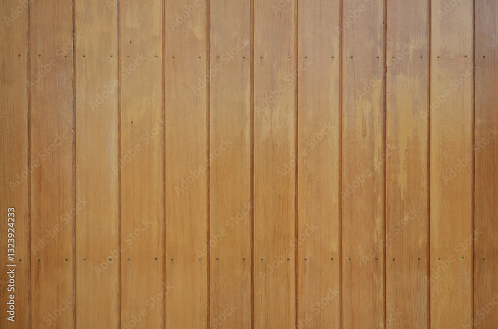 Naklejka premium Retro-modern wood plank fence background. Wood surface texture for design.