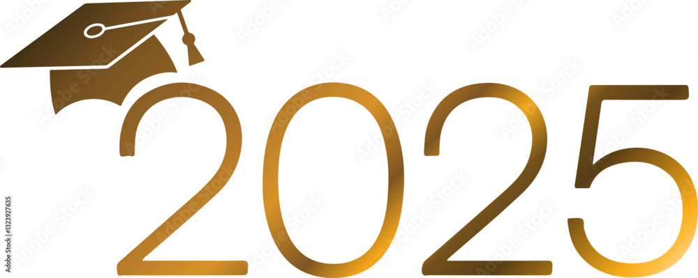 Obraz premium Class of 2025 Icon