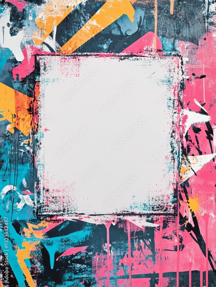 Fototapeta premium colorful grunge invitation template