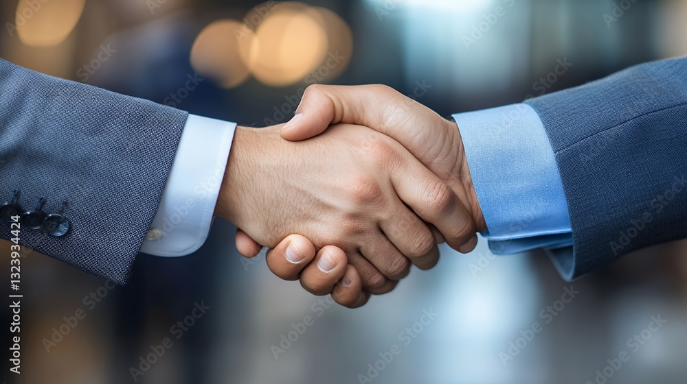 Business Hands Shaking In Urban Setting Business Hands Shaking In Urban Setting