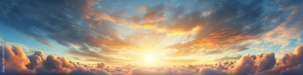 Breathtaking sunrise above clouds serene sky pastel hues soft clouds atmospheric beauty tranquil scenery peaceful cloudscape dreamy horizon Breathtaking sunrise above clouds serene sky pastel hues soft clouds atmospheric beauty tranquil scenery peaceful cloudscape dreamy horizon