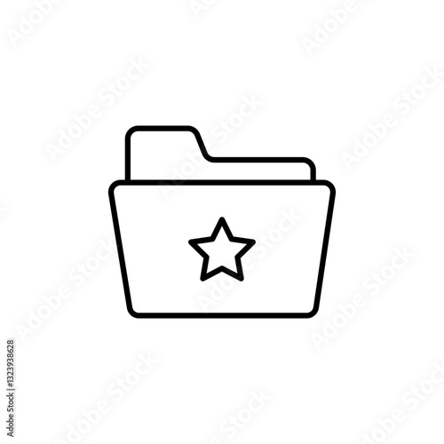 Bookmark folder line icon