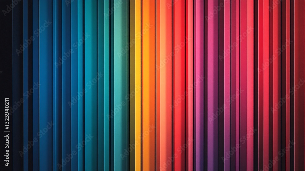 Obraz premium Colorful vertical stripes creating a vibrant and modern background