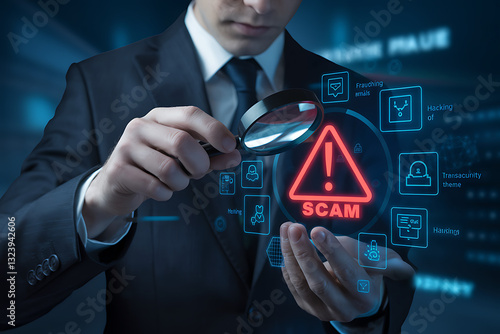 Detecting Online Scams: Cybersecurity and Fraud Prevention, cybersecurity, cyber fraud, phishing scam, internet fraud, financial scam, cybercrime, scam alert, identity theft, hacking prevention.