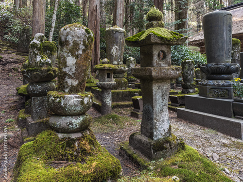 Obraz na płótnie Koyasan Okunoin Cemetery Peace w salonie