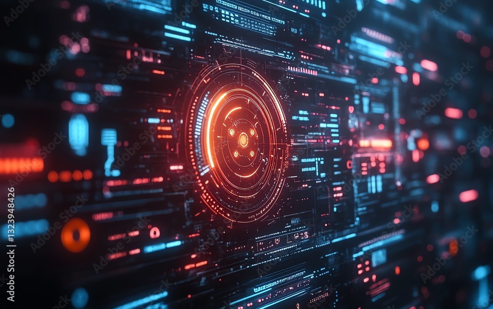 A modern digital interface with a dynamic AI symbol, showcasing the seamless integration of AI compliance in digital technologies, vibrant and highdefinition A modern digital interface with a dynamic AI symbol, showcasing the seamless integration of AI compliance in digital technologies, vibrant and highdefinition