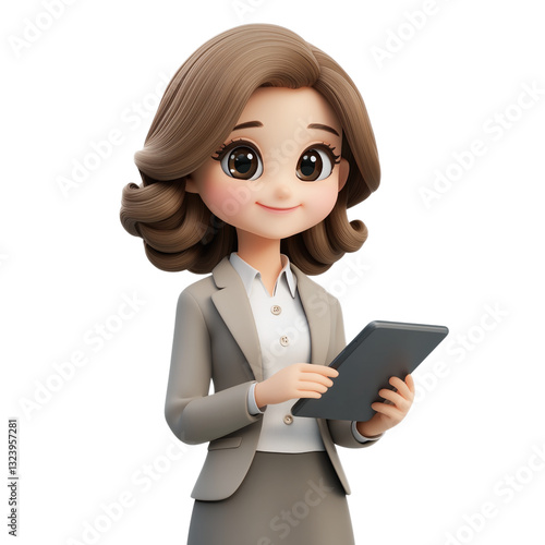 Professional businesswoman using a tablet