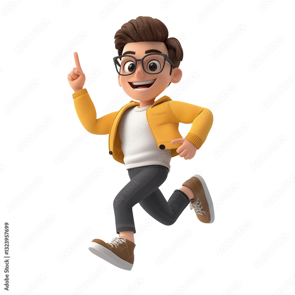 Excited startup founder celebrating