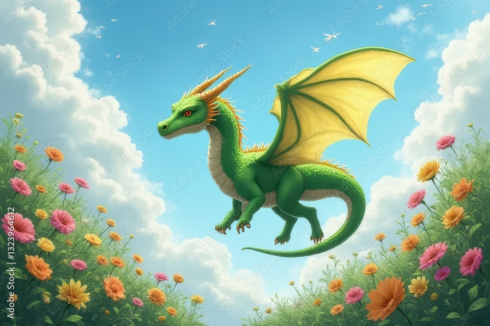 Obraz premium Uncharted Cosmic Meeting of Dragons