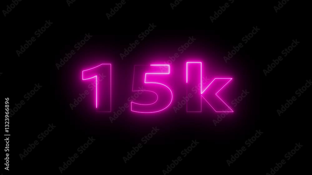 15k text font with neon effect,15k followers, Thank You, social sites post. Thank you followers congratulation 15k text font with neon effect,15k followers, Thank You, social sites post. Thank you followers congratulation