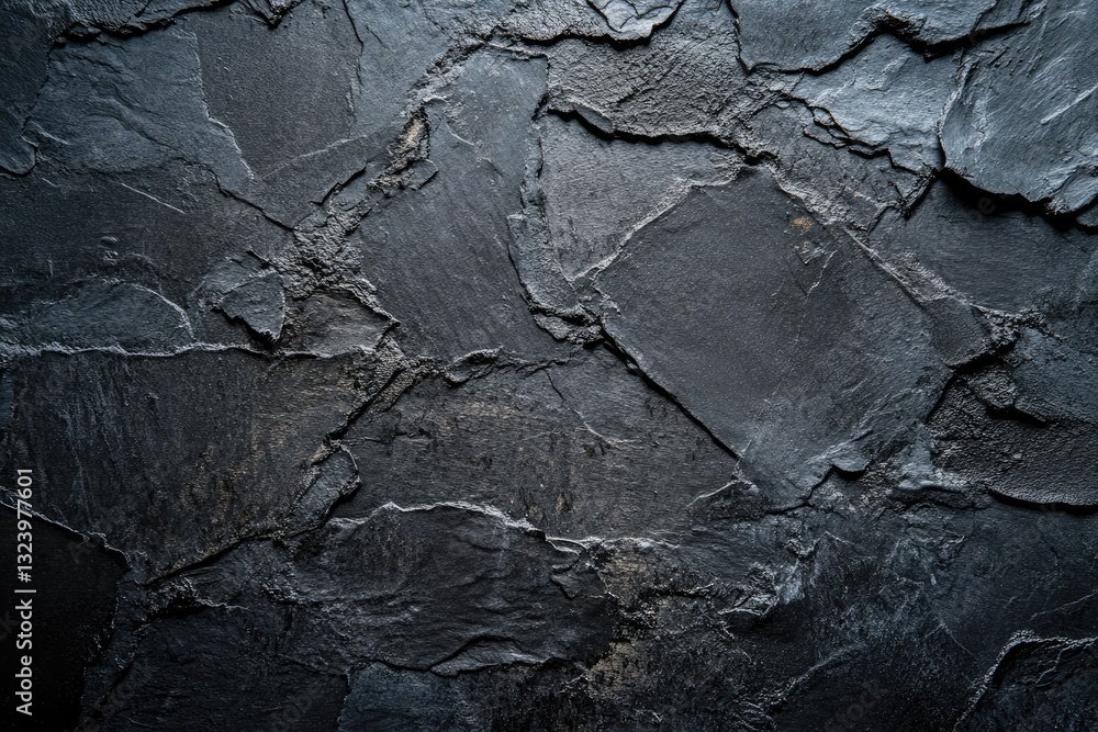 Dark Grey Textured Stone Surface Dark Grey Textured Stone Surface