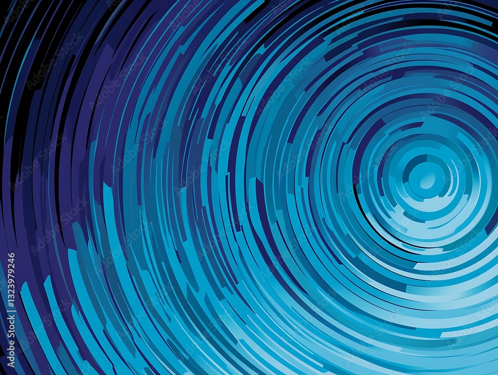 Concentric circular motion forms a dynamic and abstract visual design Concentric circular motion forms a dynamic and abstract visual design