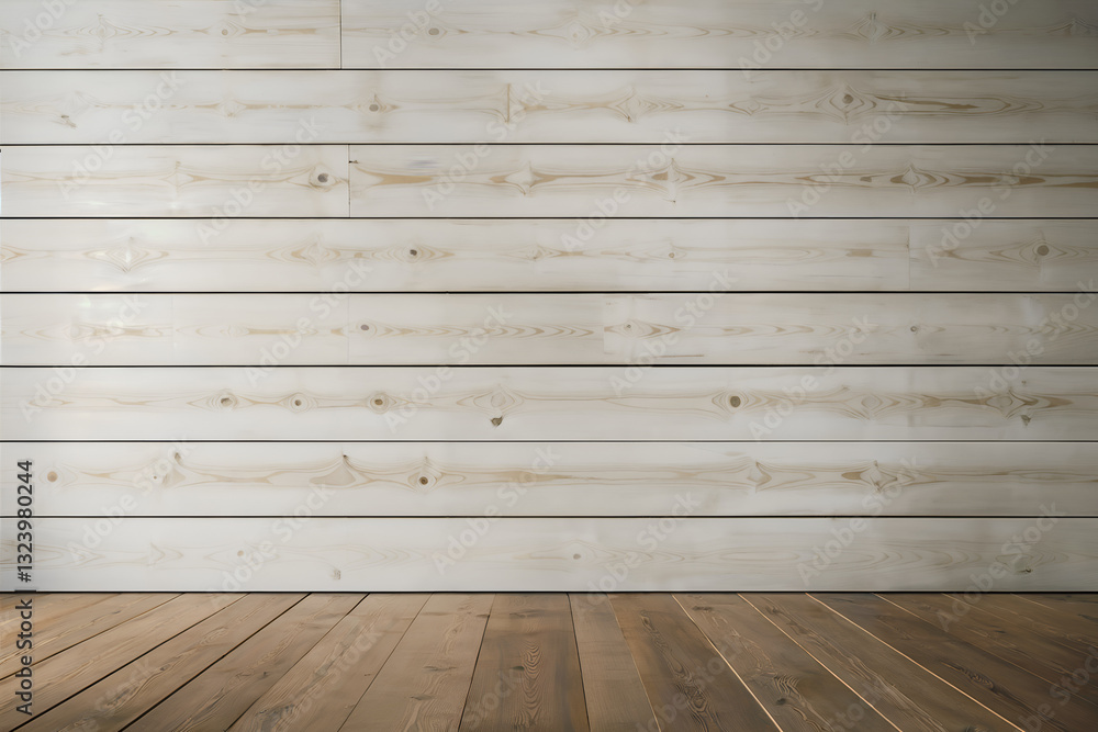 Naklejka premium wooden floor and wall