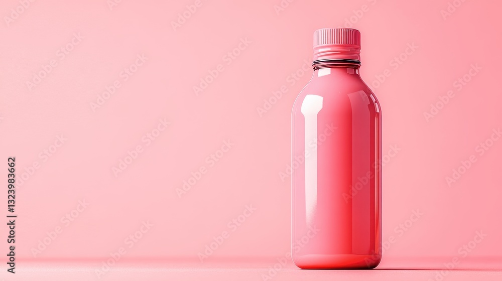 A vibrant pink shaker bottle, adorned with a splash of color, stands boldly against a solid pink backdrop, a pop of personality against the monochromatic canvas. A vibrant pink shaker bottle, adorned with a splash of color, stands boldly against a solid pink backdrop, a pop of personality against the monochromatic canvas.