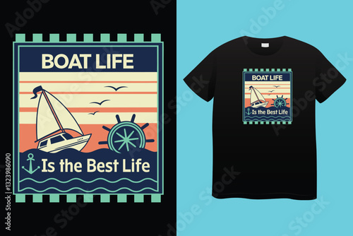 Life is Better At the Lake. T-shirt design. Vector Illustration.