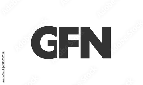 GFN logo design template with strong and modern bold text. Initial based vector logotype featuring simple and minimal typography. Trendy company identity. Free Download GFN logo design template with strong and modern bold text. Initial based vector logotype featuring simple and minimal typography. Trendy company identity. - GFXLoad