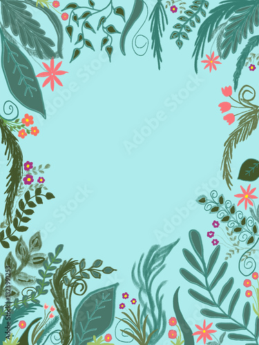 Floral safari background