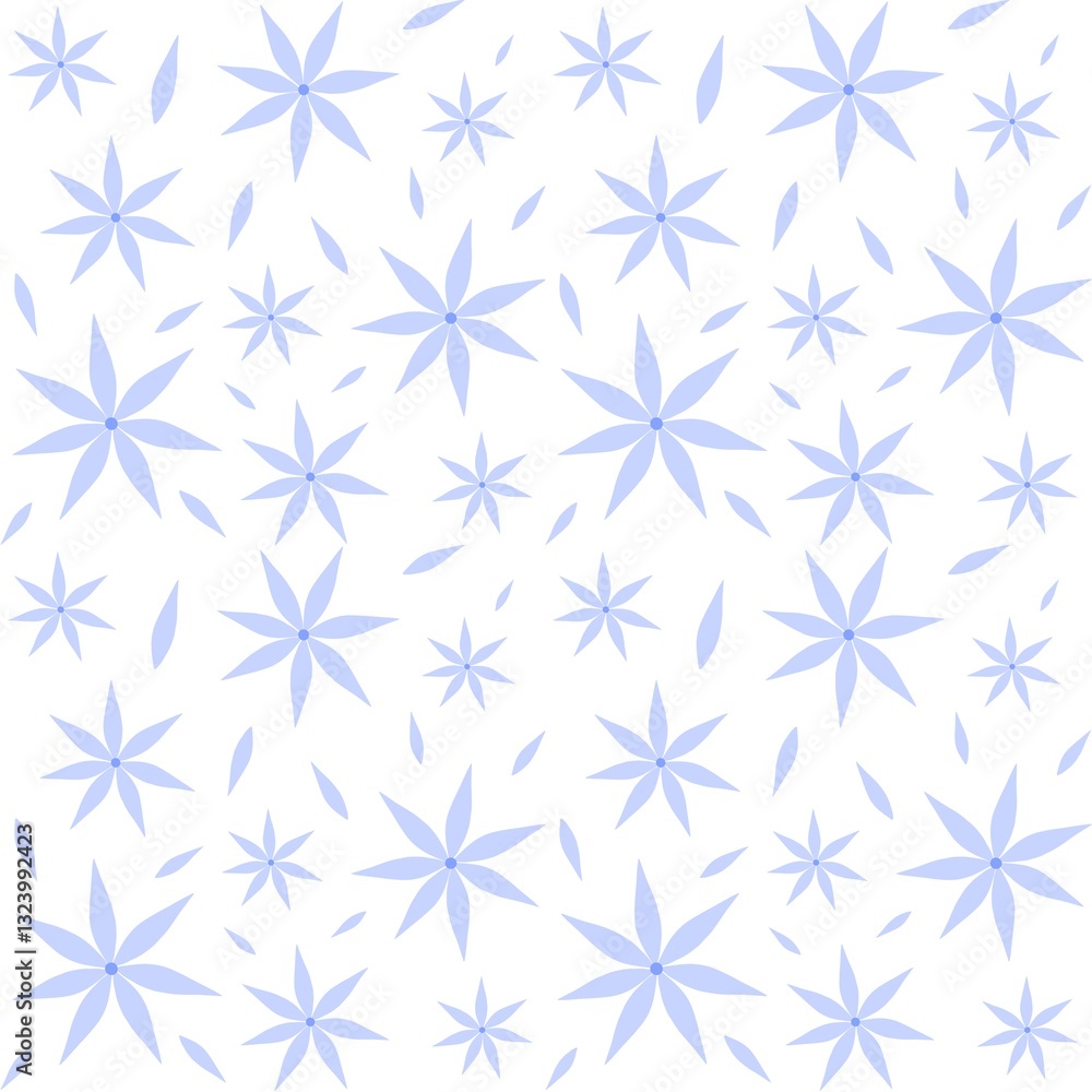 blue flowers seamless pattern blue flowers seamless pattern