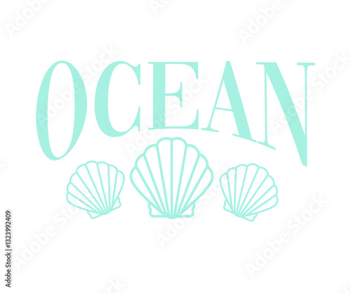 Shell shells novelty Ocean nautical luxury sea slogan sailor trending Fashion Vector Graphic Logo mermaid Cute Trending T-shirt Apparel  Yacht Club nautical swimwear slogan sailor Pastel beach beachy