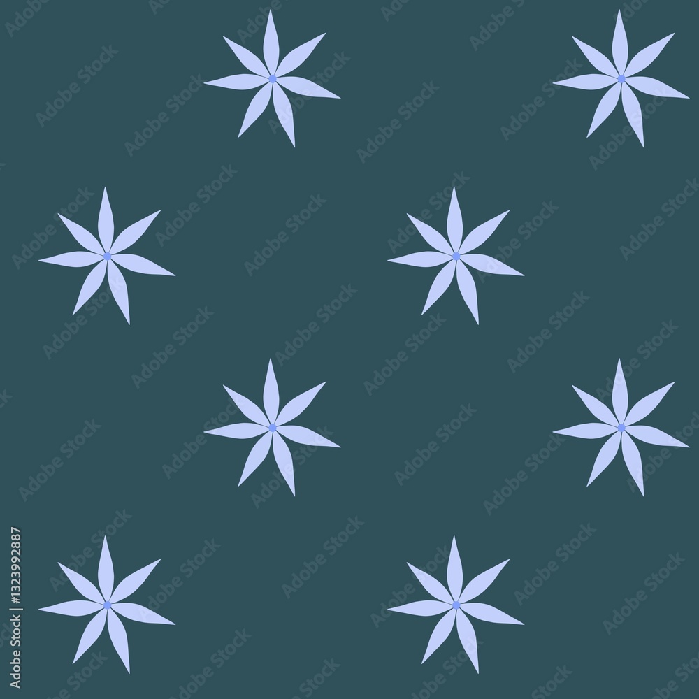 blue flowers seamless pattern blue flowers seamless pattern