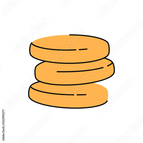 Business Financial Investing Doodle Illustration