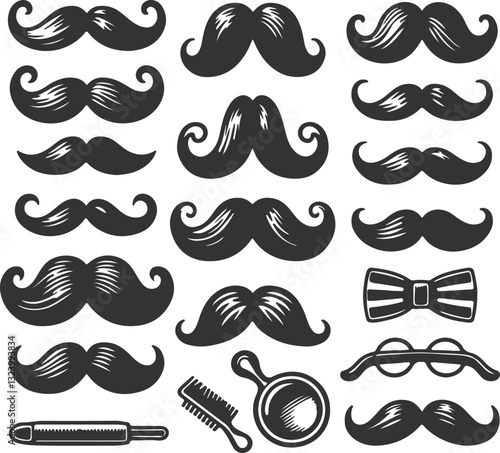 collection of mustaches