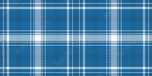 Occupation seamless tartan plaid, abstract pattern textile check. Goose foot fabric texture vector background in cyan and white colors.