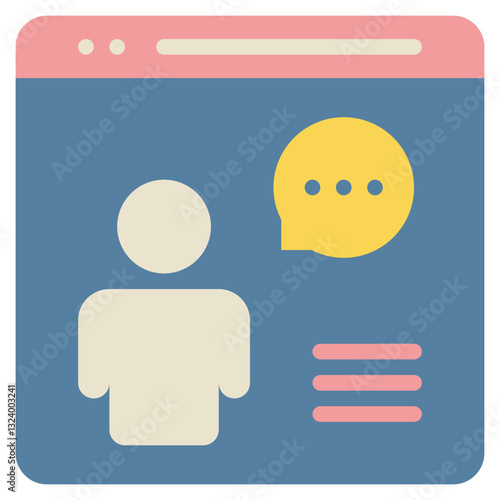 tutor course online elearning education media flat style icon