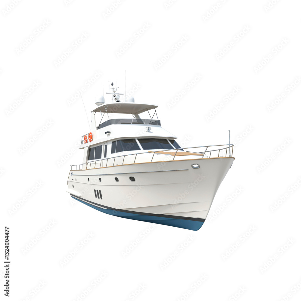White yacht isolated on transparent background. Yacht png White yacht isolated on transparent background. Yacht png