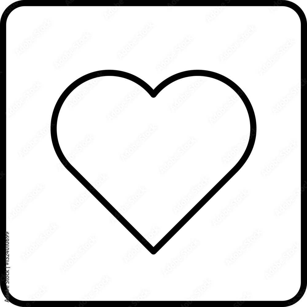 heart icon vector