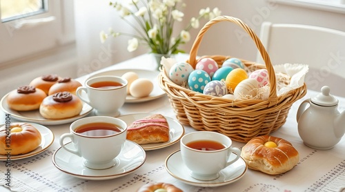 Wallpaper Mural easter table setting Torontodigital.ca