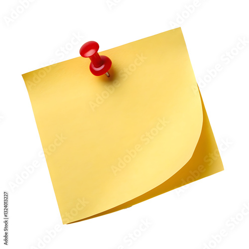 Blank note paper with push pintransparent png