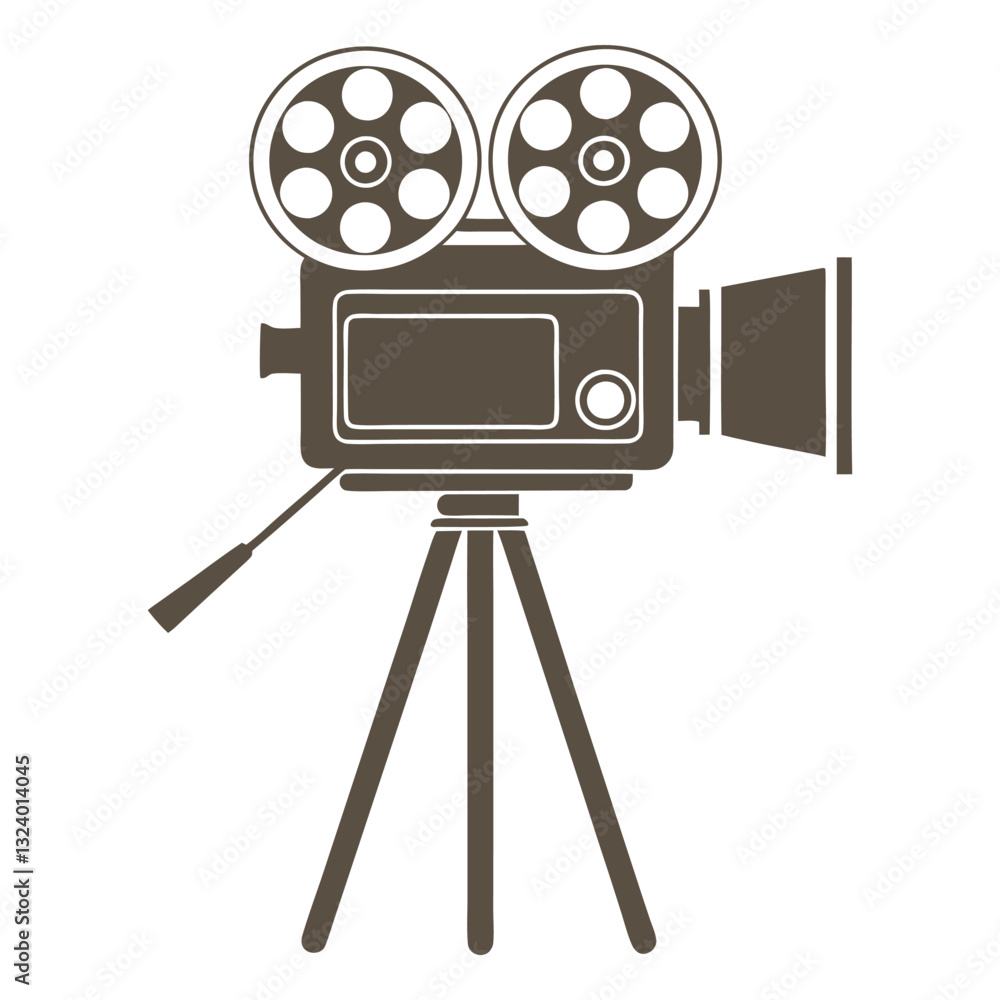 Obraz premium Film Camera Icon Classic and Professional Vector Design.