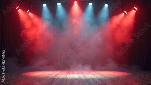 Stage Lights Smoke, Performance Show Effect