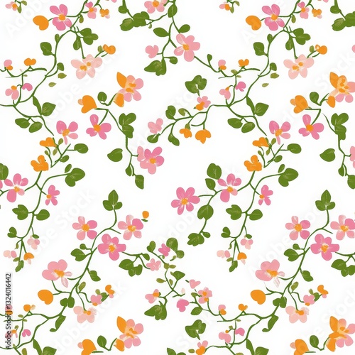 Wallpaper Mural Colorful Floral Pattern with Nature Torontodigital.ca