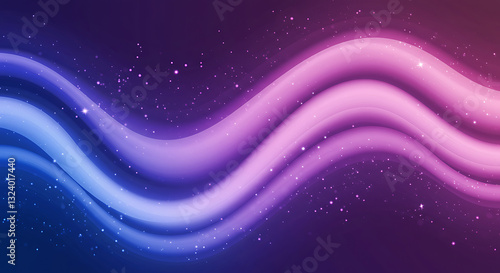 Vibrant Purple and Magenta Abstract Gradient Background. Dynamic abstract background featuring smooth purple and magenta gradient waves with soft lighting and silky flow texture.