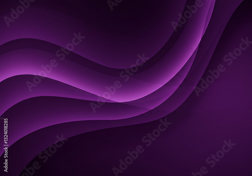 Vibrant Purple and Magenta Abstract Gradient Background. Dynamic abstract background featuring smooth purple and magenta gradient waves with soft lighting and silky flow texture.