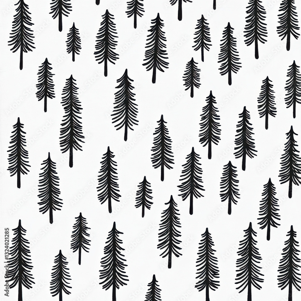 Obraz premium pattern casual forest minimslism 