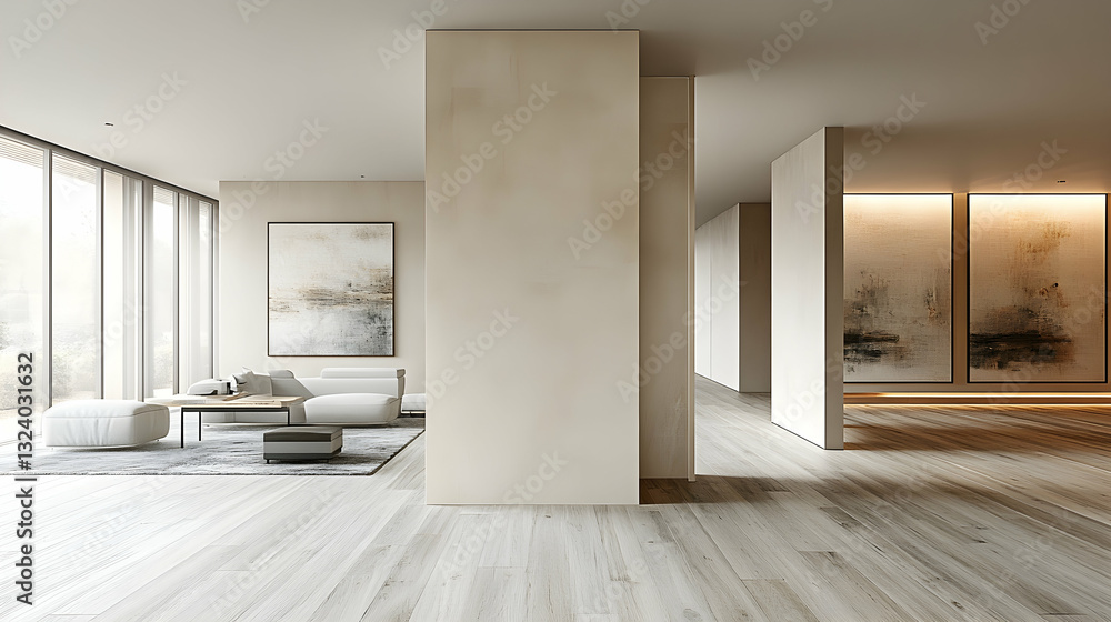 Fototapeta premium Modern, Minimalist Living Space