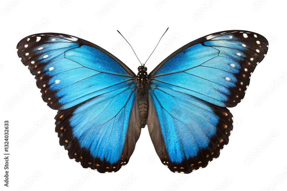 Fototapeta premium A blue morpho butterfly