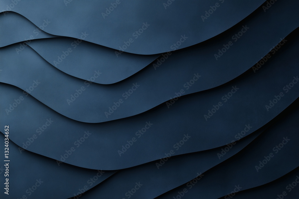 Deep Blue Layered Waves Deep Blue Layered Waves