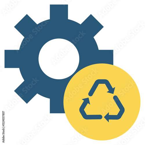recycle pollution environment waste management flat style icon