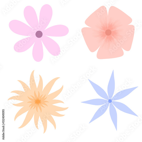 Spring and summer flower element