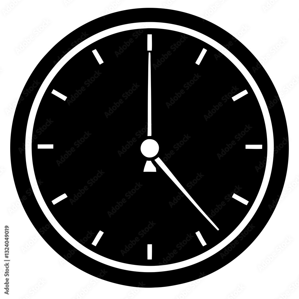 Alarm clock vector.Clock illustration Flat Design - Vector.Illustration of a clock. Alarm clock vector.Clock illustration Flat Design - Vector.Illustration of a clock.